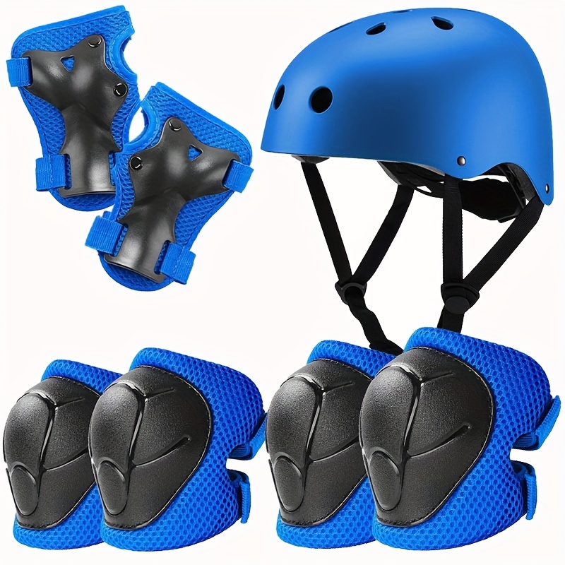 Protective gear set for children aged 3-8 for roller skating, balance bikes, and skateboarding -  -piece set including knee pads, elbow pads, wrist guards, and helmet.