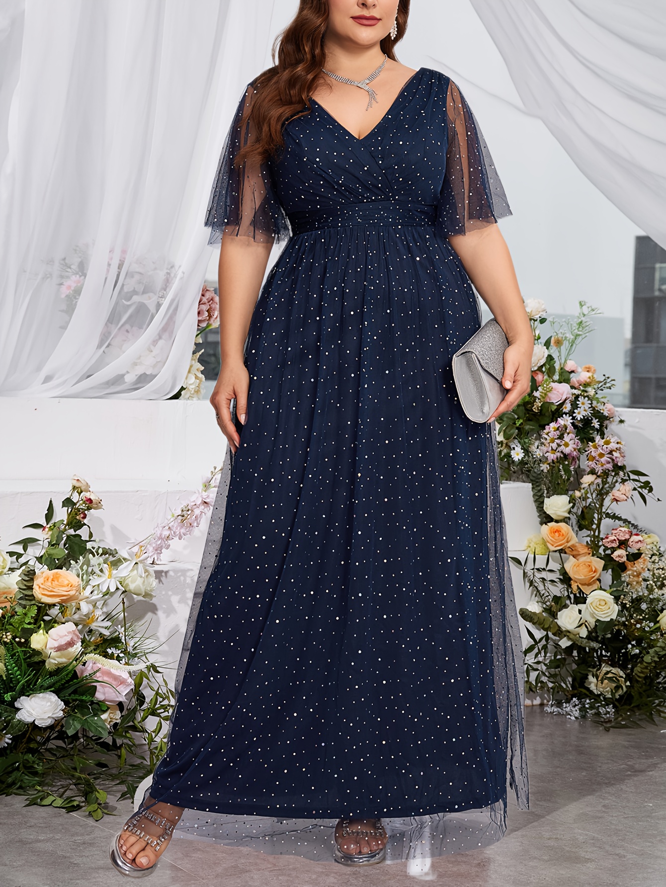 sachin and babi light blue dress plus size plus size plus size elegant evening dress a v neck