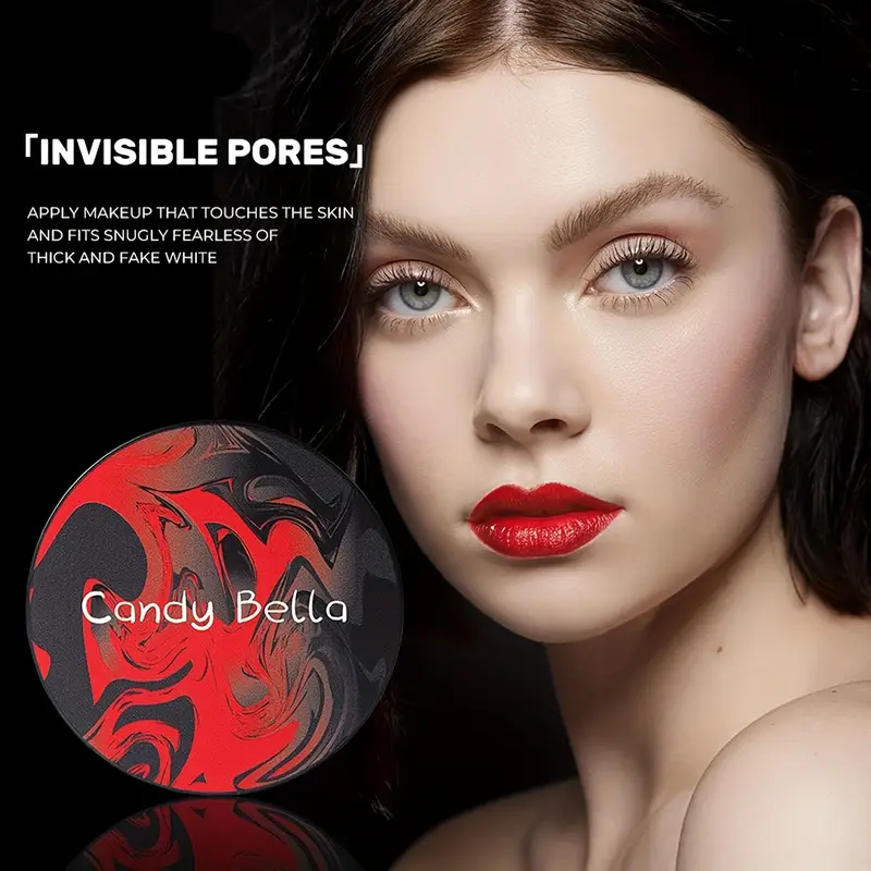 jelly pressed powder candy bella oil control setting powder makeup matte smooth finishing powder powder free lightweight face pressed powder with puff for smooth and delicate used makeup 8