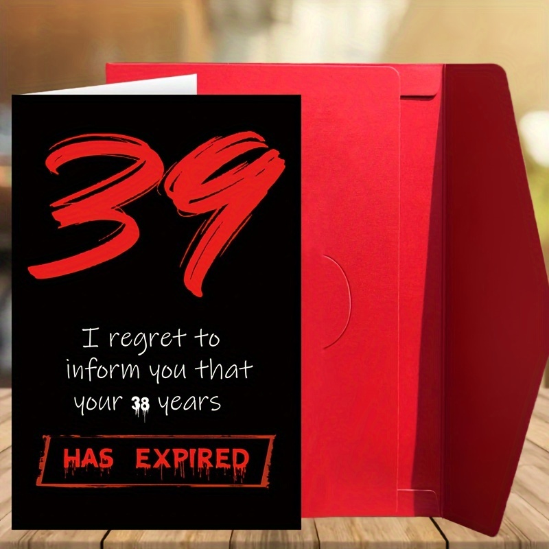 1pc funny birthday card for wife or husband, card for who is