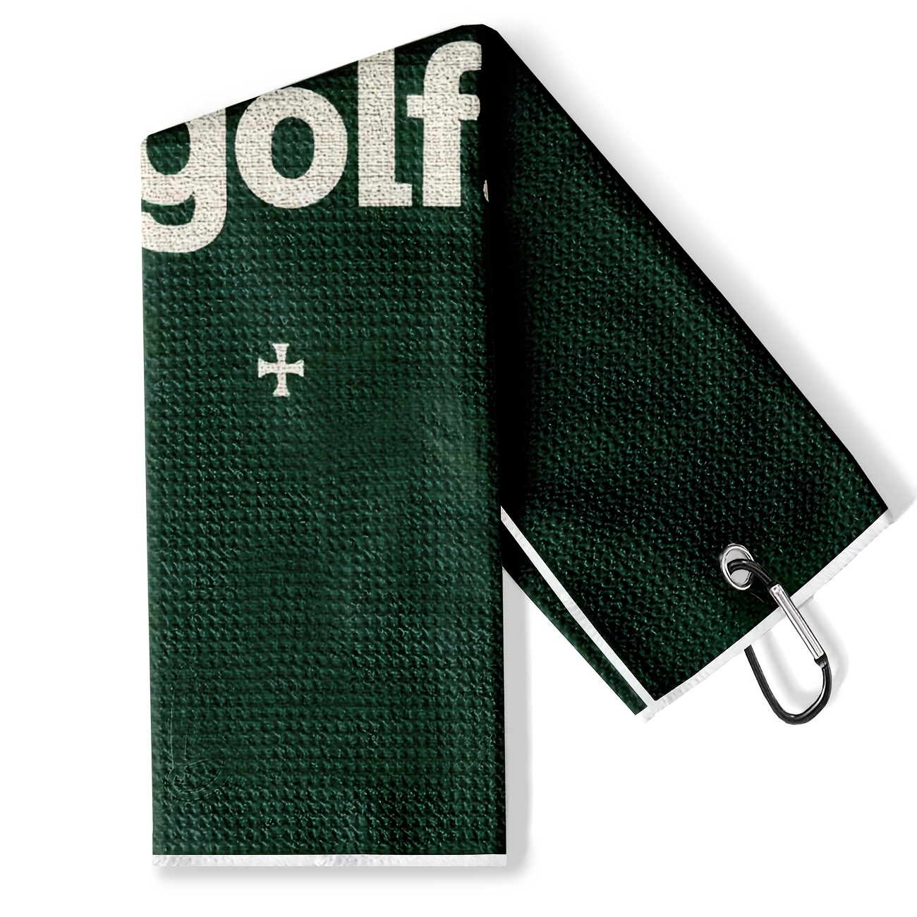 TEMU Golf Towel With "thats Golf" Text, Featuring A Simple -. Includes A Looped Metal Hook. And Soft, This Durable Towel Is Machine Washable And
