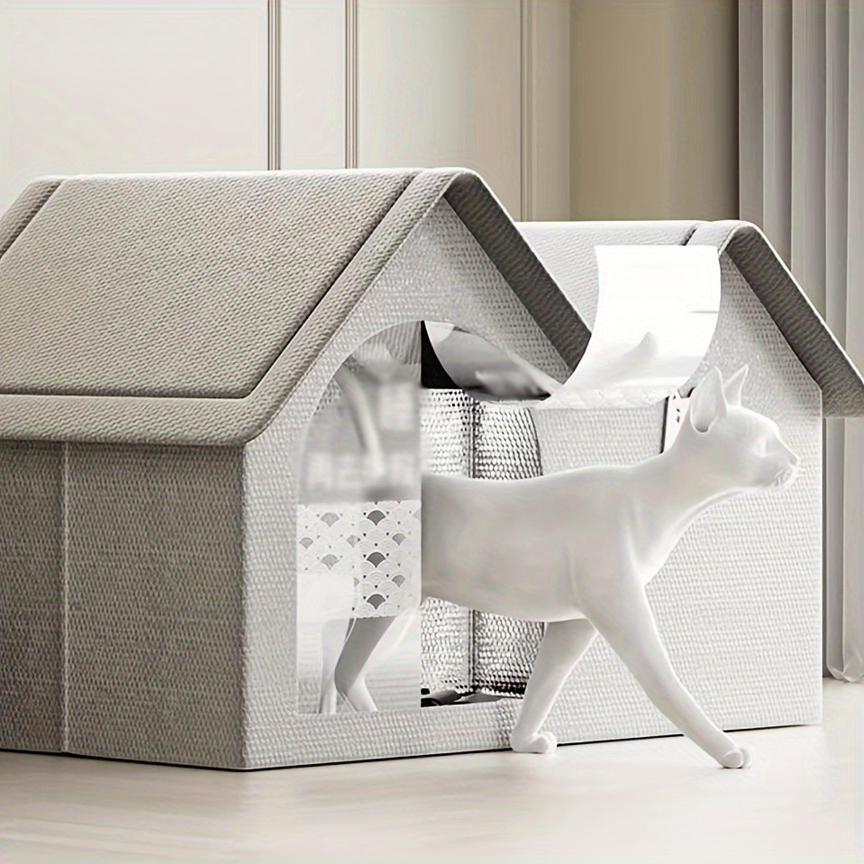 Small Cooling Dog Kennel Warm Pet House, Insulated Oxford Cat And