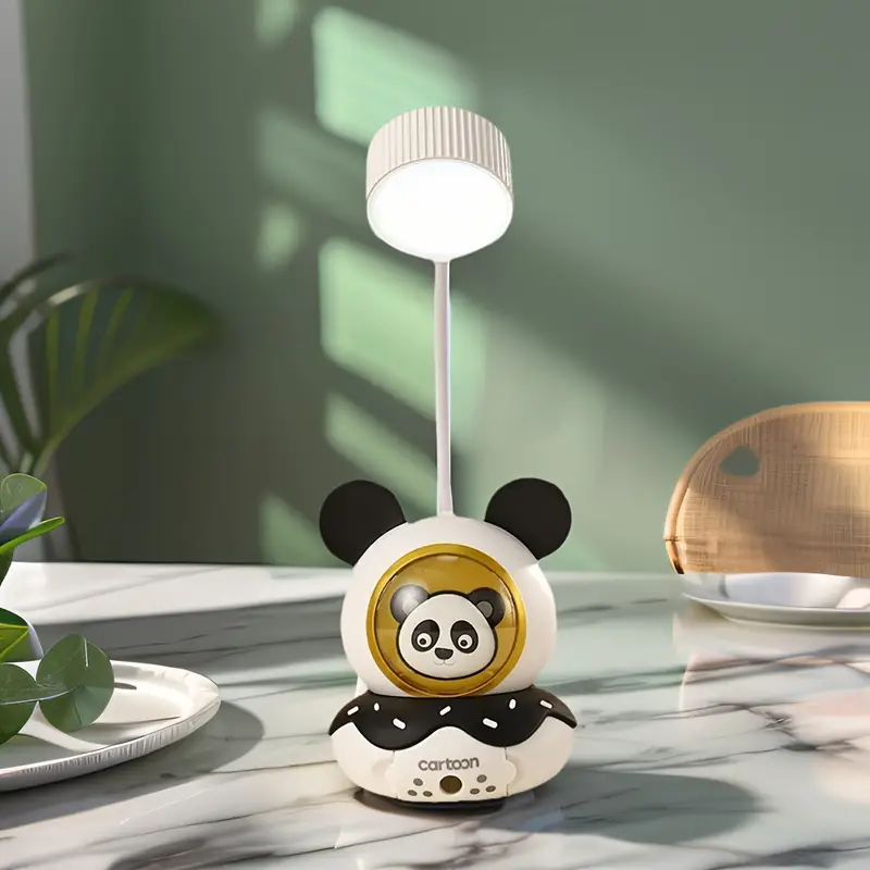 cute panda desk lamp for eye protection, soft light for desk drawing, for children, usb charging with 4-hour long , cartoon panda used as indoor ornament Product details 3