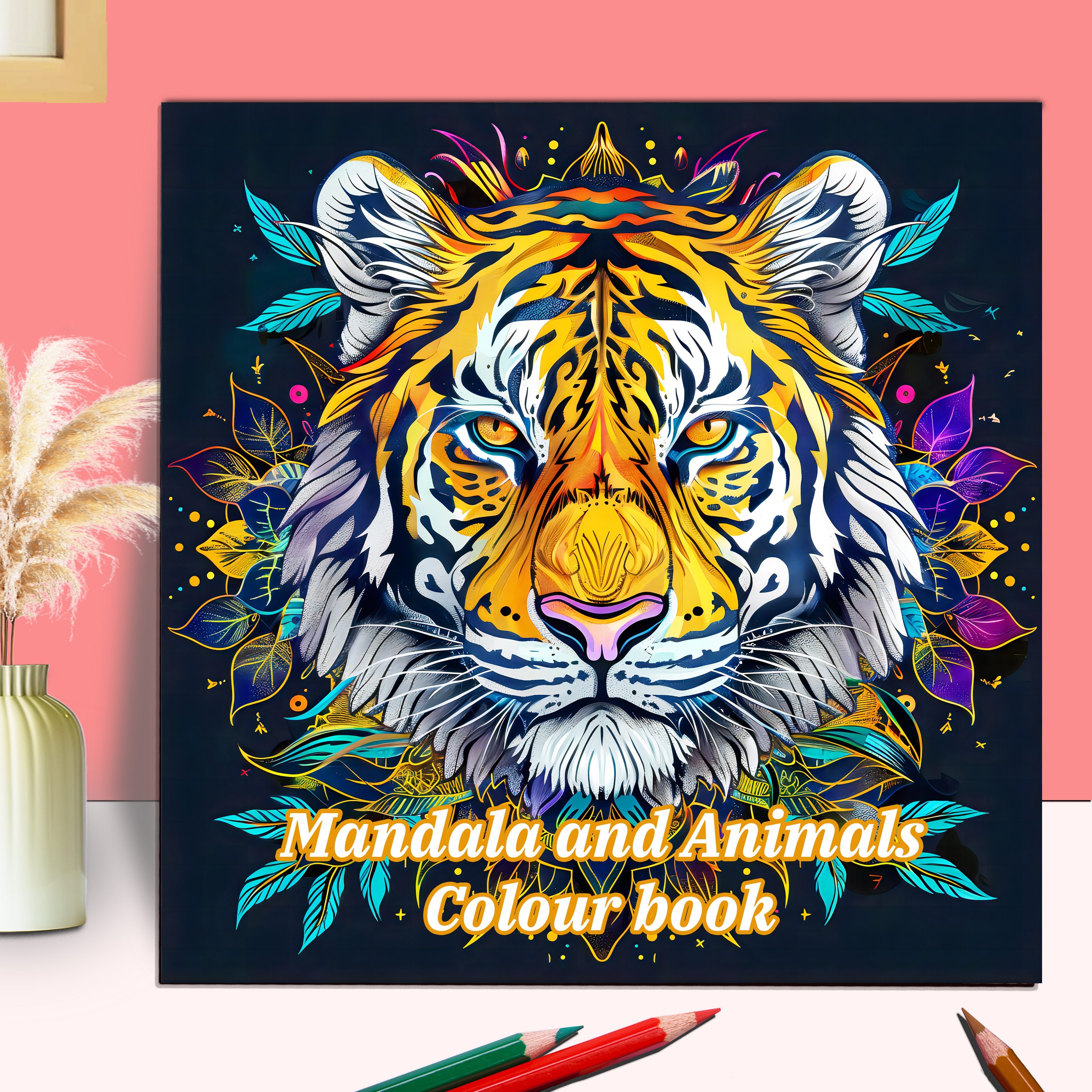 

Mandala And Animals Adult Coloring Book: 20 Watercolor Paper Pages, Drawing Activity For 14+, Ideal For Halloween, Christmas, And Holiday Parties - Great Gift