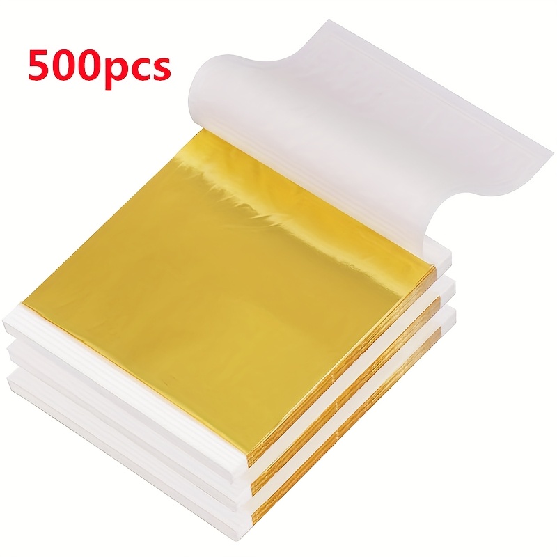 Image of 500pcs Sheet Paper K Golden Multifunctional Art Decoration Sheets