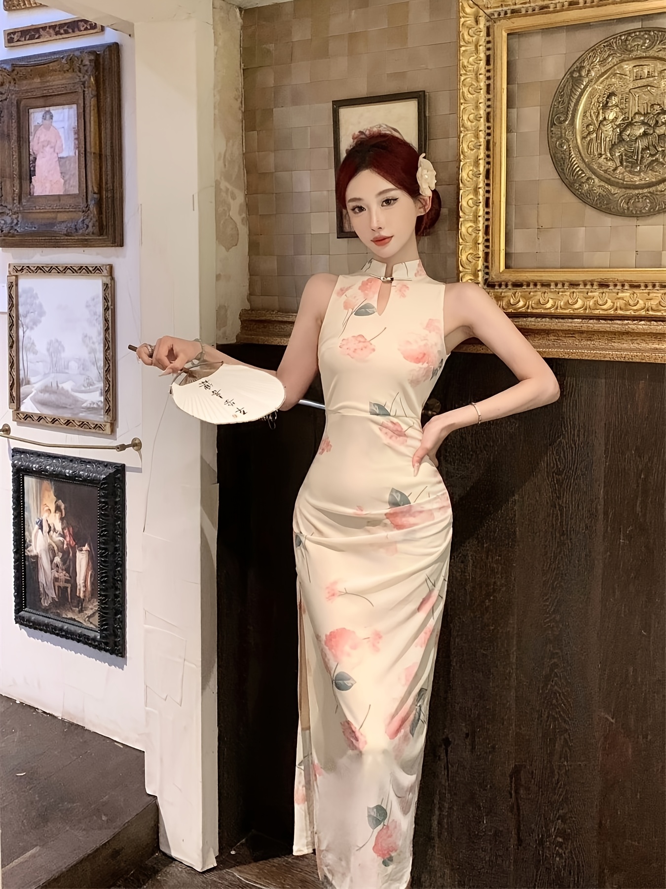 white dress with short sleeves &Collar Pacific Short-Sleeve Shirt