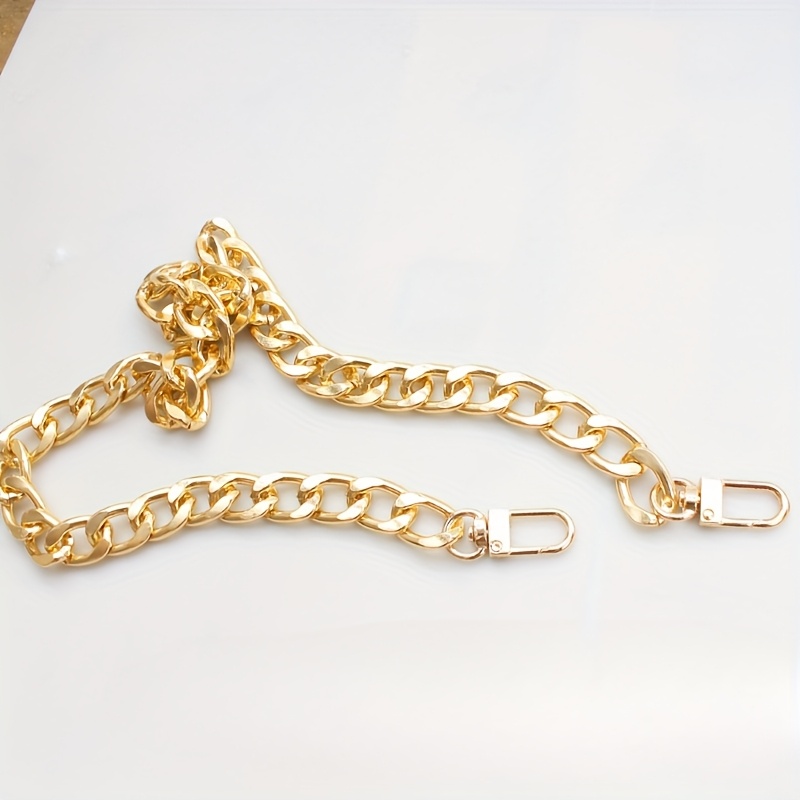 2pcs/set Adjustable Wide Bag Strap Extender - Durable Metal Chain Suitable For Handbags, Shoulders, And Horizontal Wallets - Wallet Making Product, Wallet Making, Diy Wallet Making