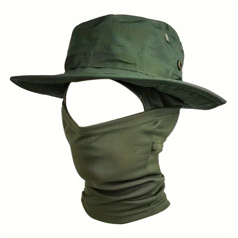 Men Short Brim Camouflage Army Cap Sun Bucket Boonie Hat Camo