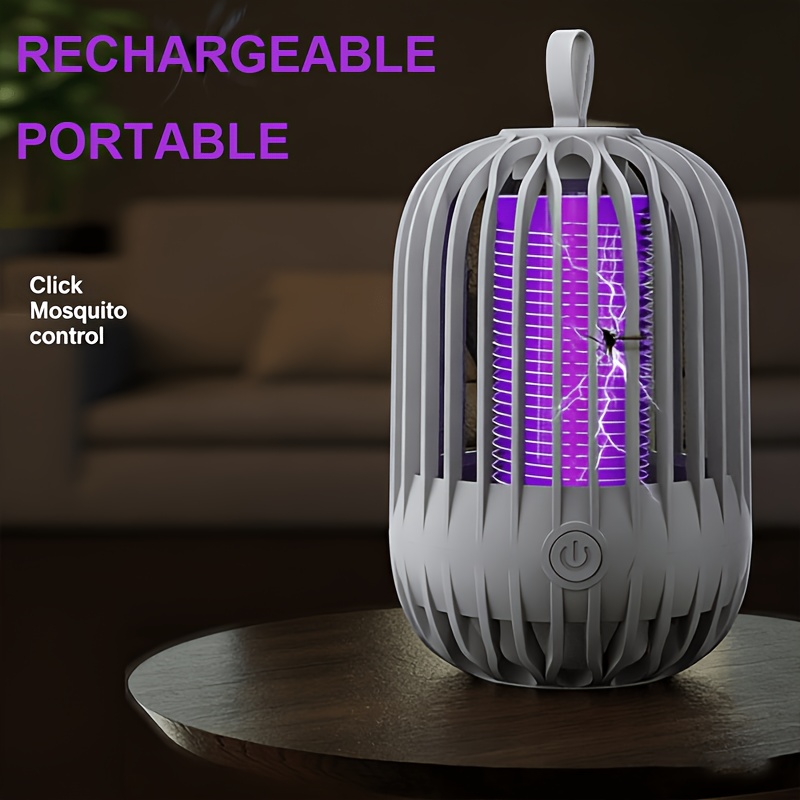 Electric Mosquito Killer Lamp, Rechargeable Mosquito Device, Inhalation Mosquito Trap, Rechargeable Insect Repellent, Suitable for And Home Use, Silent Indoor Mosquito Exterminator