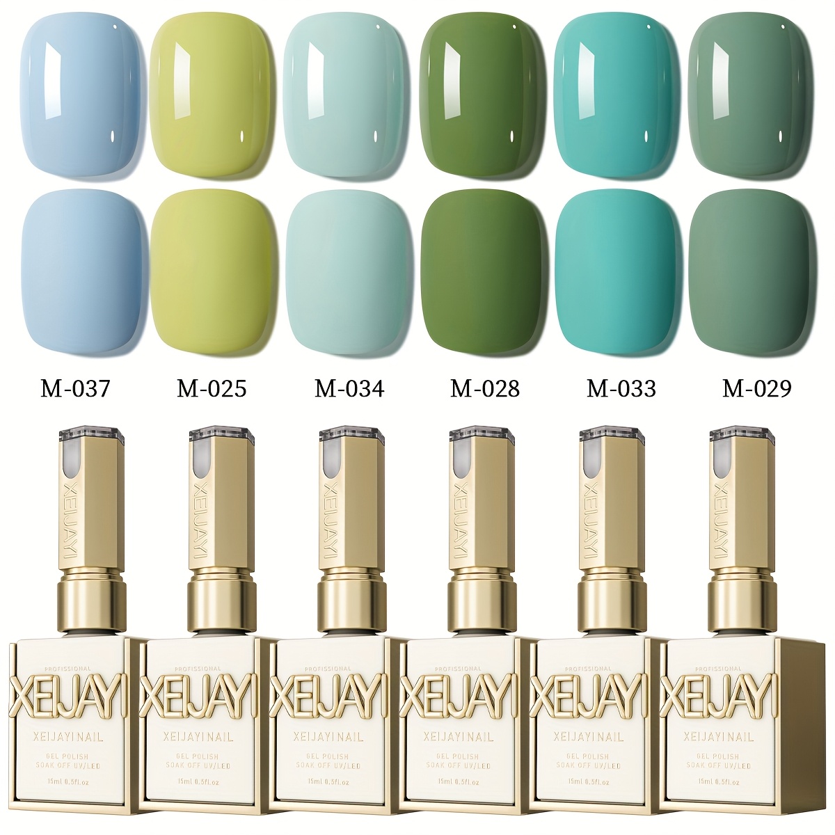 Temu – TEMU Set Of 6pcs Of 15ml Gel Nail Polish, Semi-permanent Gel Polish Kits, Perfect For Manicure. Soak Off Led Nail Art For , An Ideal Gift For Women