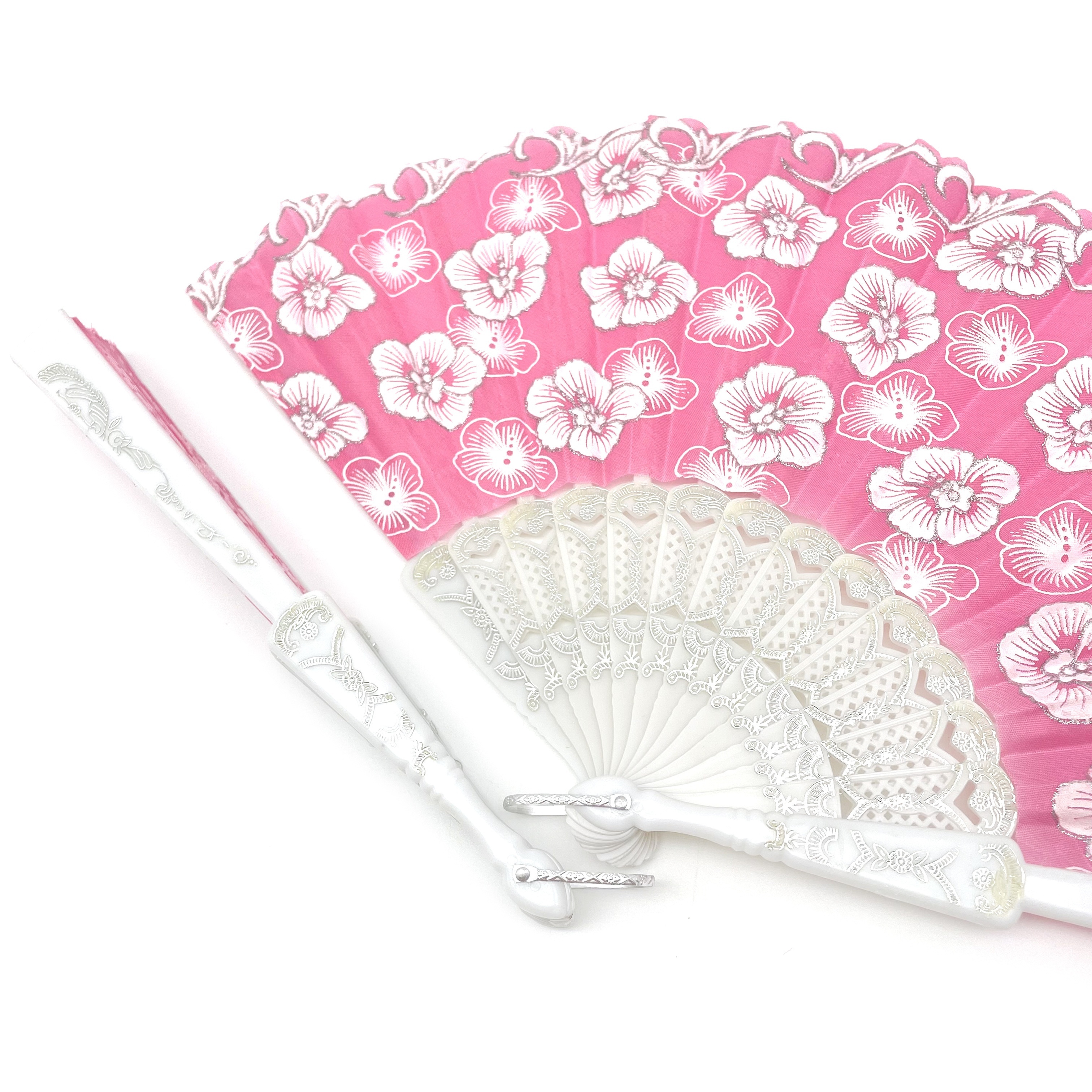 

Assorted Spanish Style Glitter Floral Pattern For Summer Folding Fan