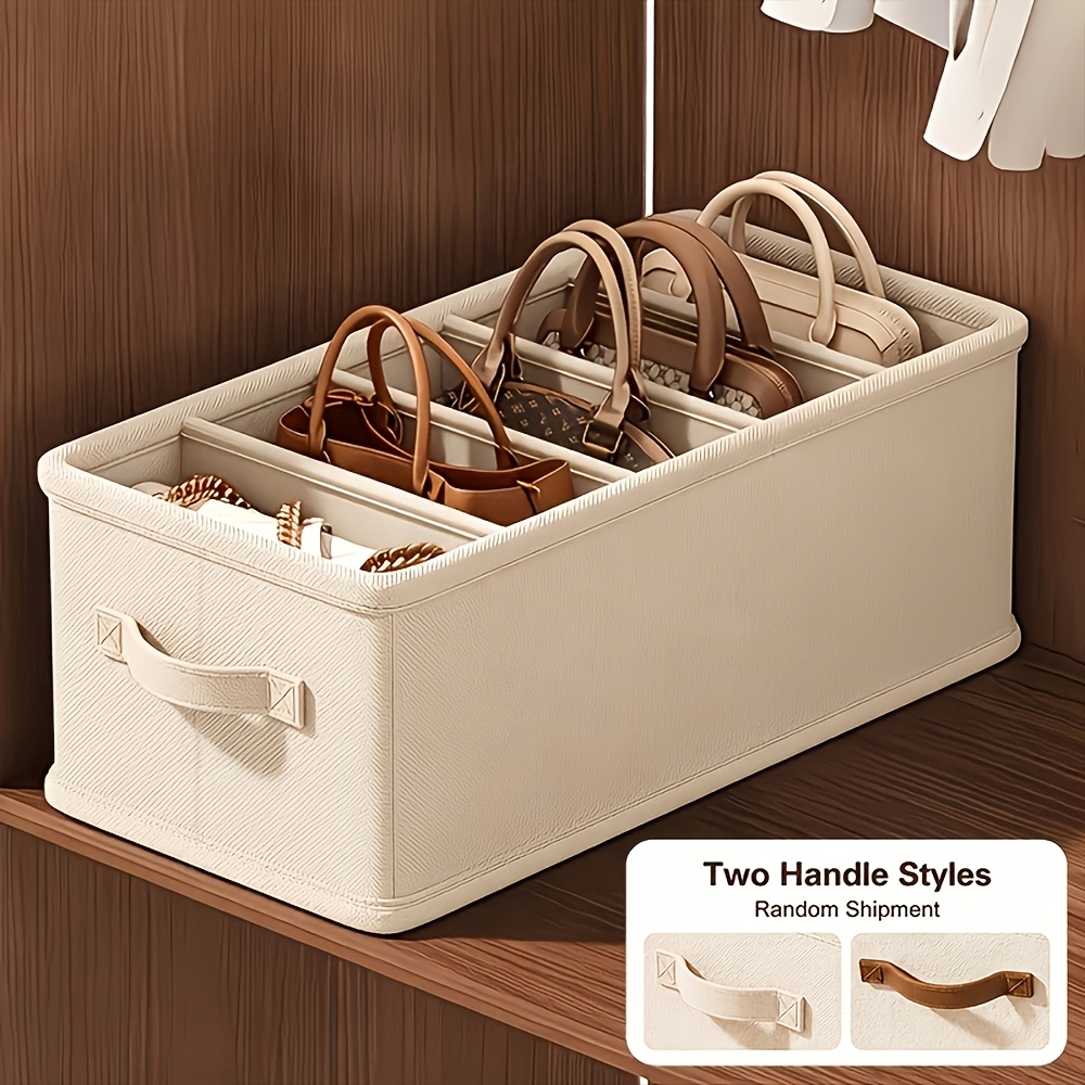TEMU 1pc Organizador de Bolsas, Divisoria, Almacenamiento Ordenado para Bolsas y Armarios, Adecuado para , Dormitorio, Organización de Armarios,