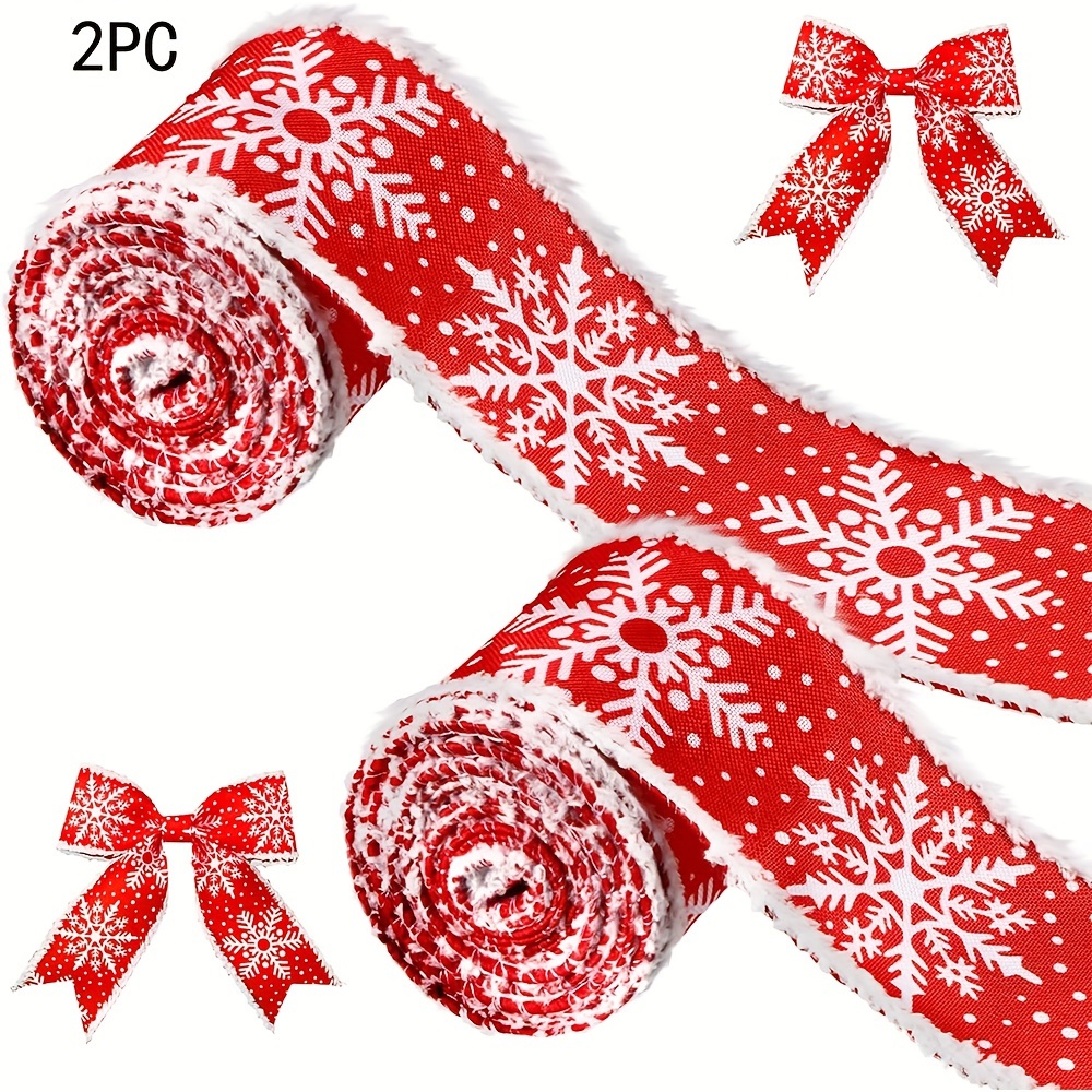 

2pcs Christmas - 2.5 , Polyester, , For Diy Bows & Arrangements, No Battery Required, -free, For Decorations / Wrapping / , For , , Wreaths