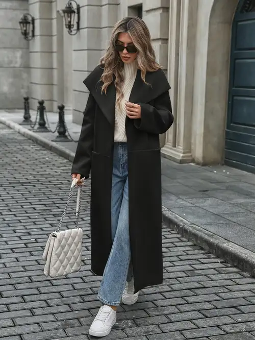 amazon women's winter dress coats Amazon.com: Womens Winter Coats Casual Notched Collar Single Breasted Mid-Long Trench Coats Formal Work Office Overcoat Wool Coats : Clothing, Shoes & Jewelry