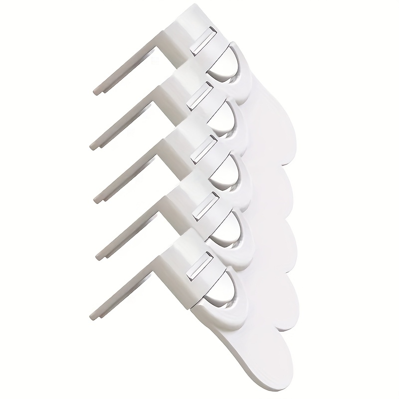 Image of 5pcs Baby Safety Drawer Lock Safety Protection Anti-pinch Portable Cabinet Drawer Storage Cabinet Baby Safety Additions Child Refrigerator Lock Anti-pinch Hand