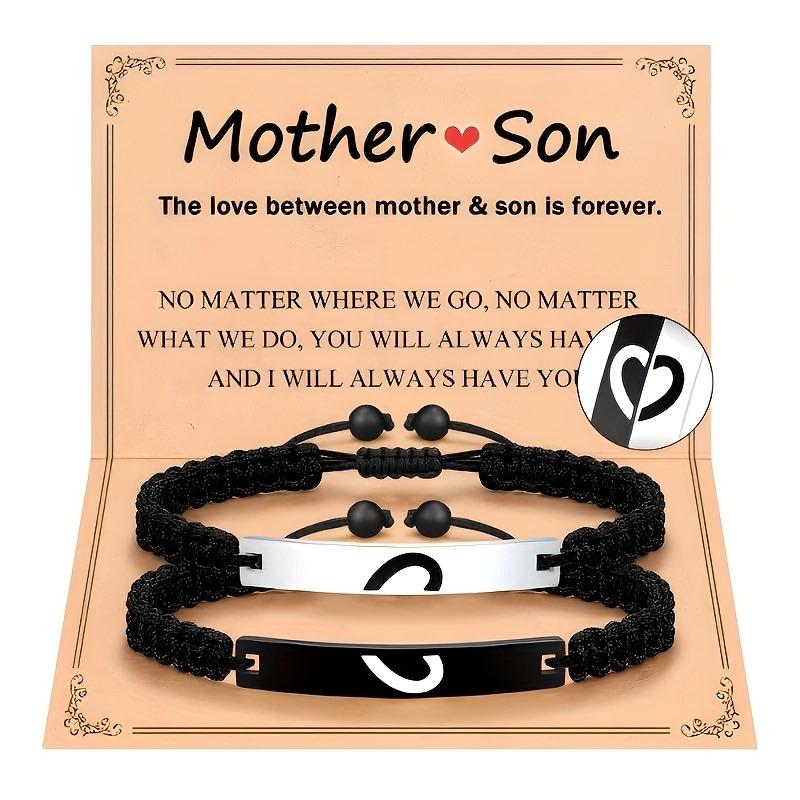 Image of Mother's Day Matching Exquisite Bracelet Gift, Back To School Gift For Son, Anniversary Birthday Gift For Women , Women's Gift