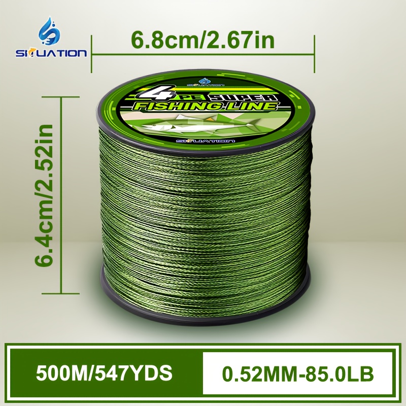 500M/547YDS/1641FT Izjemno močna ribiška vrvica - 4 niti PE pletene žice, 15.0-85.0LB, za gladko metanje, odporna na ugrize in obrabo