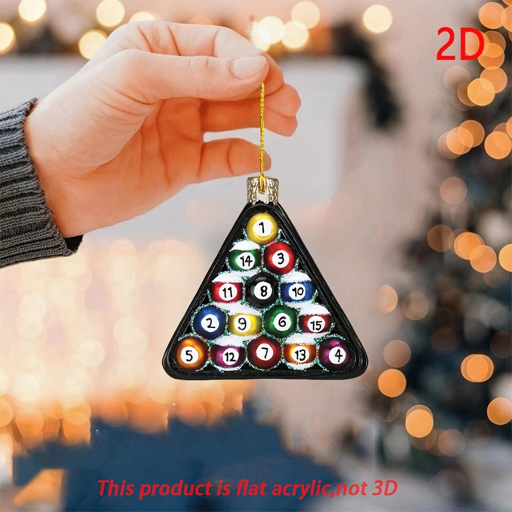 

1pc Christmas Ornament - 2d Decoration, No-electricity Decor For Christmas, Halloween, Easter, New