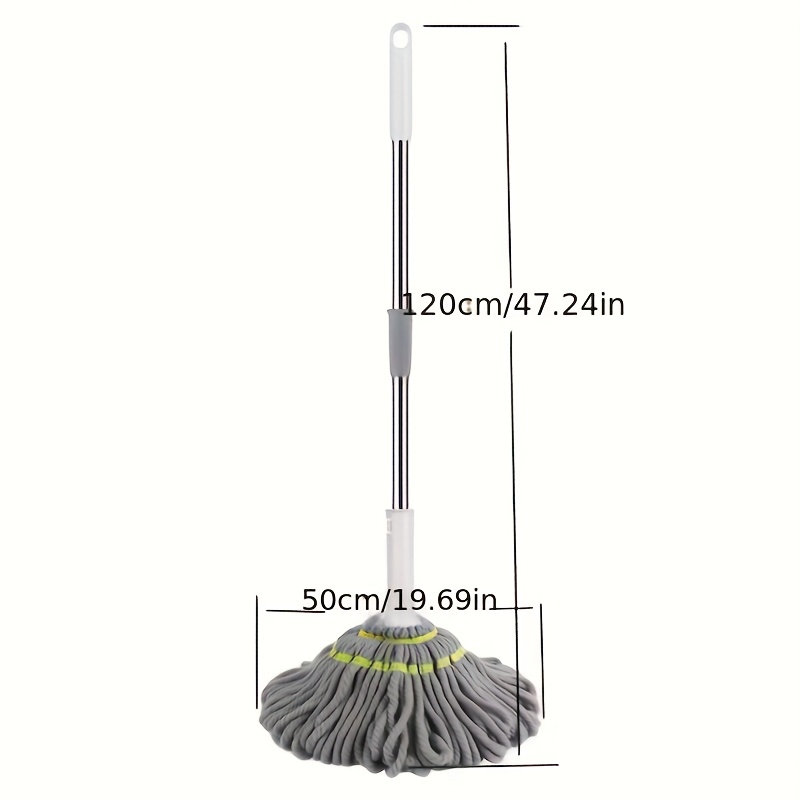 1  functional hands free mop with self wringing technology metal plastic spin mop for living room bedroom toilet kitchen and floor   details 4