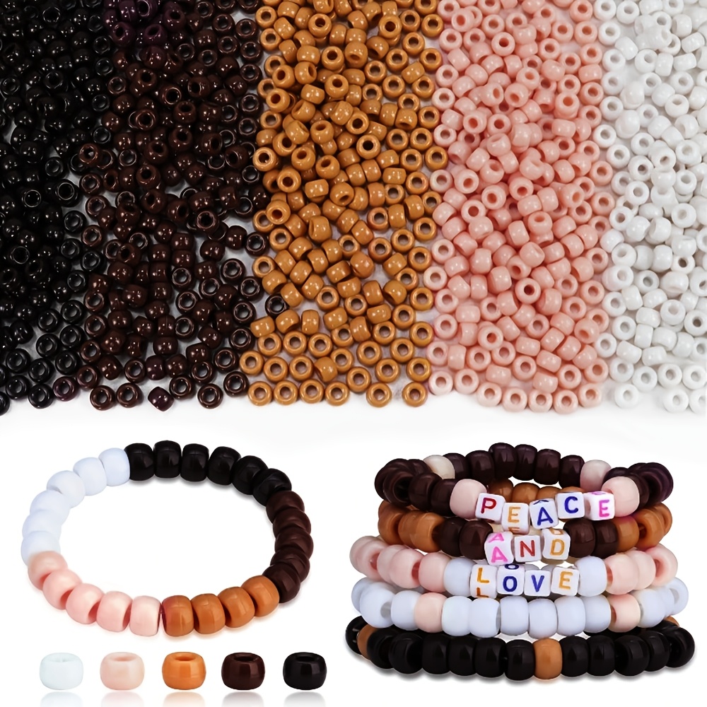 TEMU 420pcs Pony Beads Bulk, Kandi Beads For Bracelet Making, Craft Beads For Hair Braids And Jewelry Making