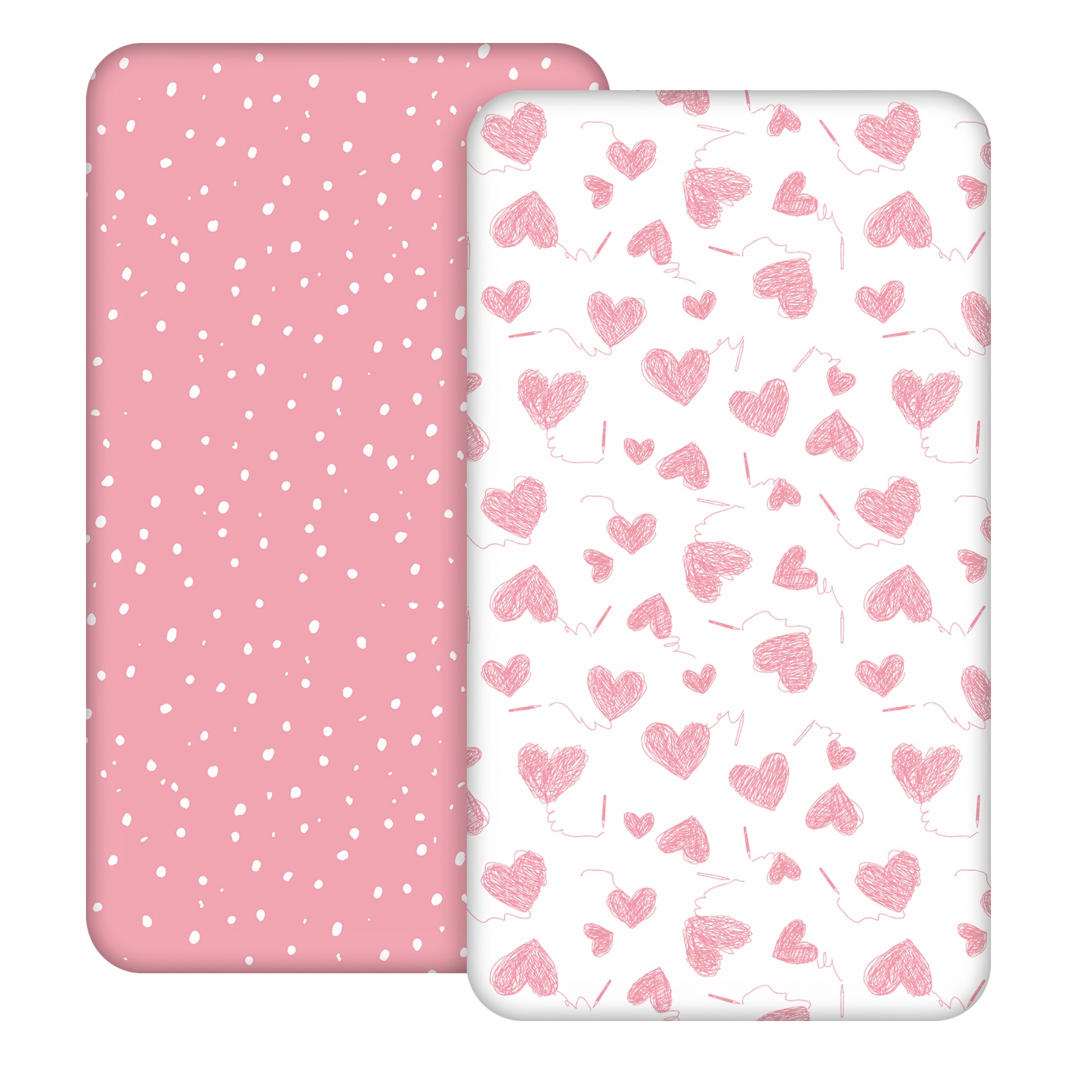 TEMU Baby Crib Sheets For Boys Girls, 2 Pack Fitted Crib Sheet For Standard Crib And Toddler Mattress, Soft Microfiber Baby Sheet 47x24x6in