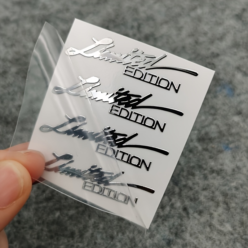 Image of 4pcs Of Glossy 3d Badge Metal Stickers Suitable For Mobile Phone Stickers, Laptops, Bicycles, Electric Scooters, Motorcycles, And Cars