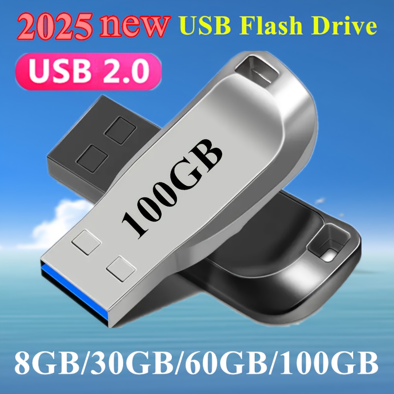 

New High- Usb 2.0 Flash Drive - Pen Drive For Pcs Laptops Tablets And Phones | Data Storage In 8gb 30gb 60gb 100gb