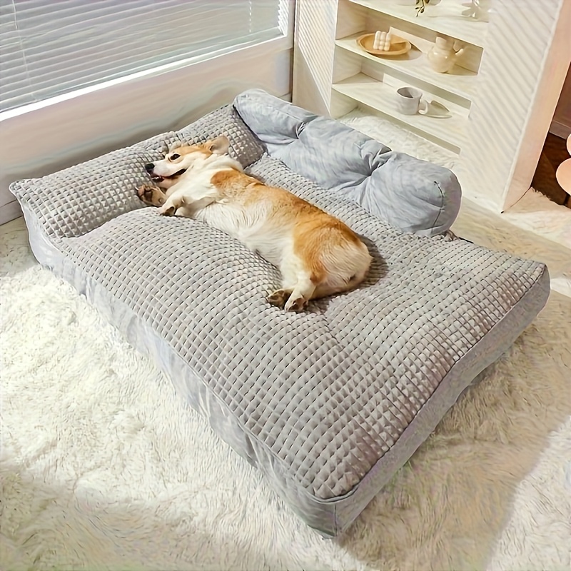 suitable for 24 dog breeds extra large dog bed universal support for medium and large dogs luxury pet sofa with removable washable bottom high density soft filling suitable for dogs from 15 to 110 23 lbs   use Product details 11