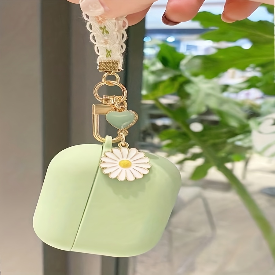 TEMU Étui de -chute à motif de marguerites vertes fraîches pour Apple , résistant aux rayures et aux chutes