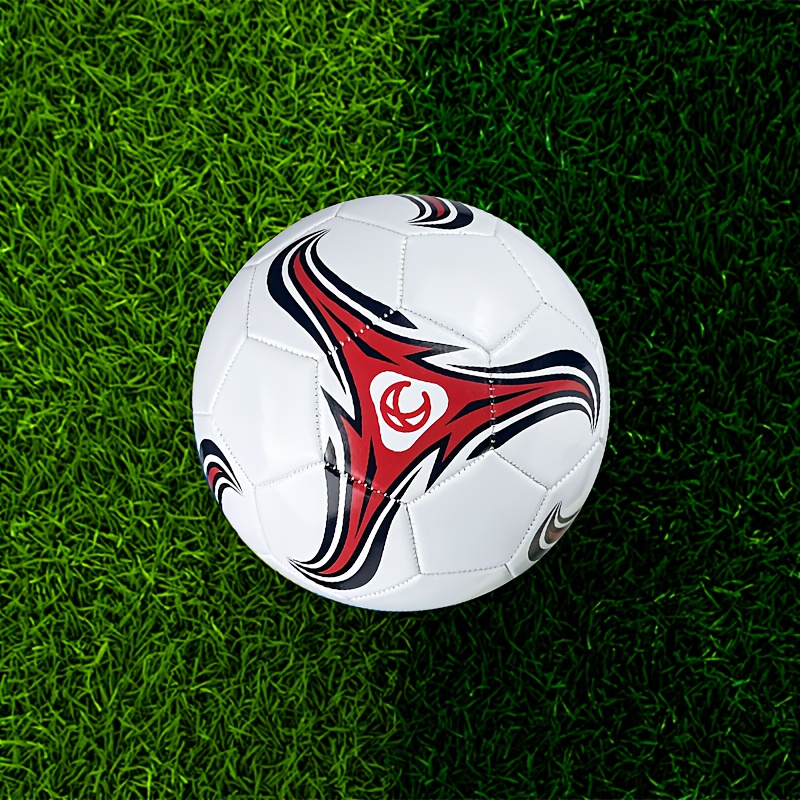 1 stuk Maat 4 & 5 / Voetbal - Machinaal Gestikte Binnen-/Buitentrainingsbal met Pentagons & Hexagons - Opblaasbaar voor Tuin, Park, Strandspellen (Geen Zware Apparatuur Nodig) - Geschikt voor & s