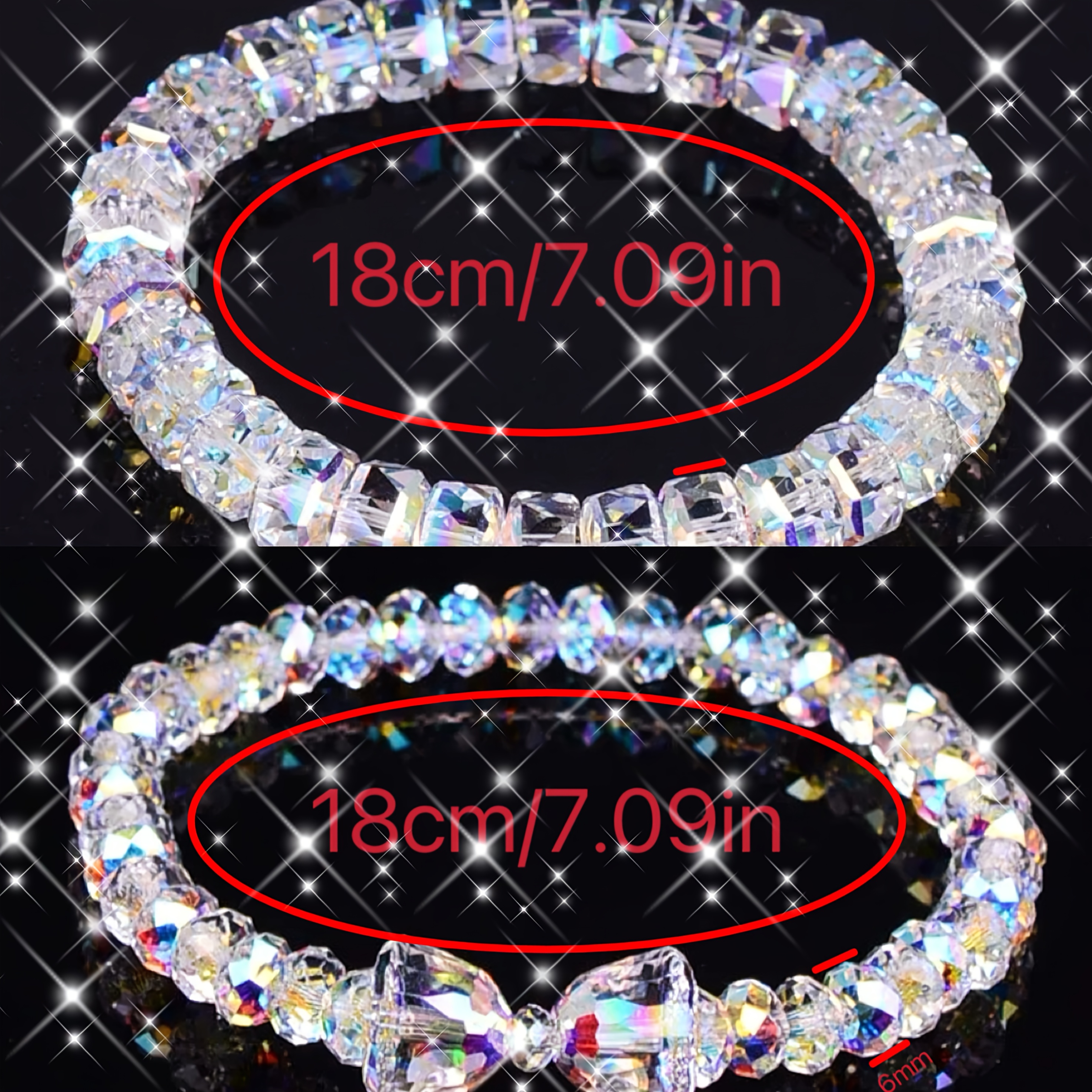 TEMU 二つの人工ルブレスレット、が星のように輝き、なセンスを際立たせ、トな雰囲気を創り出します – 大切な人への完璧な贈り物、ティーンエイジャー向け