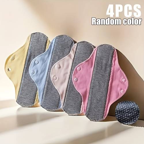 4 sanitary napkins daily washable nursing pads graphene menstrual cloth pads reused to prevent leakage of urine pads random color