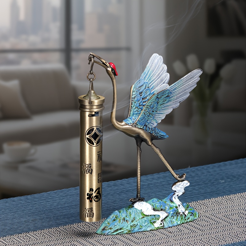 E-shop Lian Tai Asiatisch-inspirierter eleganter Schwan-Räucherhalter mit ausgebreiteten Flügeln - Moderner chinesischer