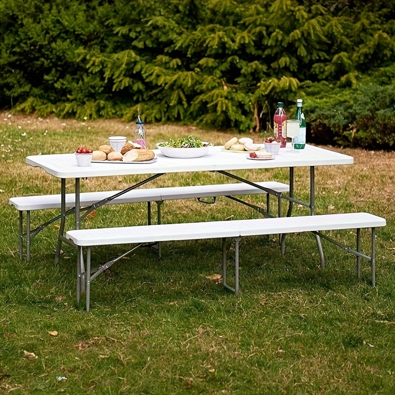 ポータブルプラスチック折りたたみテーブル、折りたたみ式の耐久性のあるテーブル、キャンプ、ピクニック、野外活動に最適 - Sports u0026  Outdoors - Temu Japan