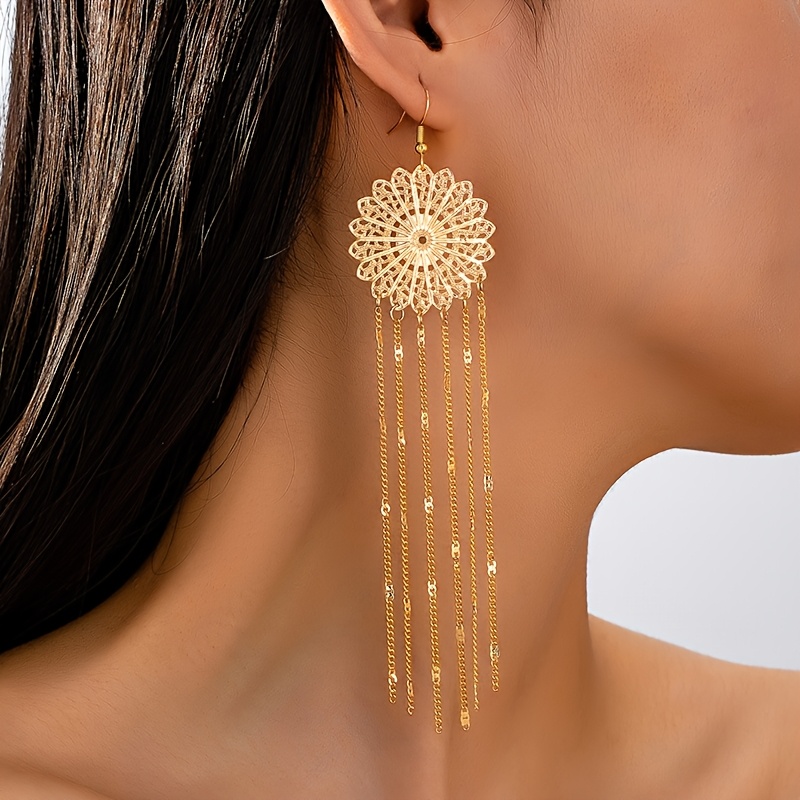 2pcs bohemian style tassel dangle earrings women Temu Mauritius