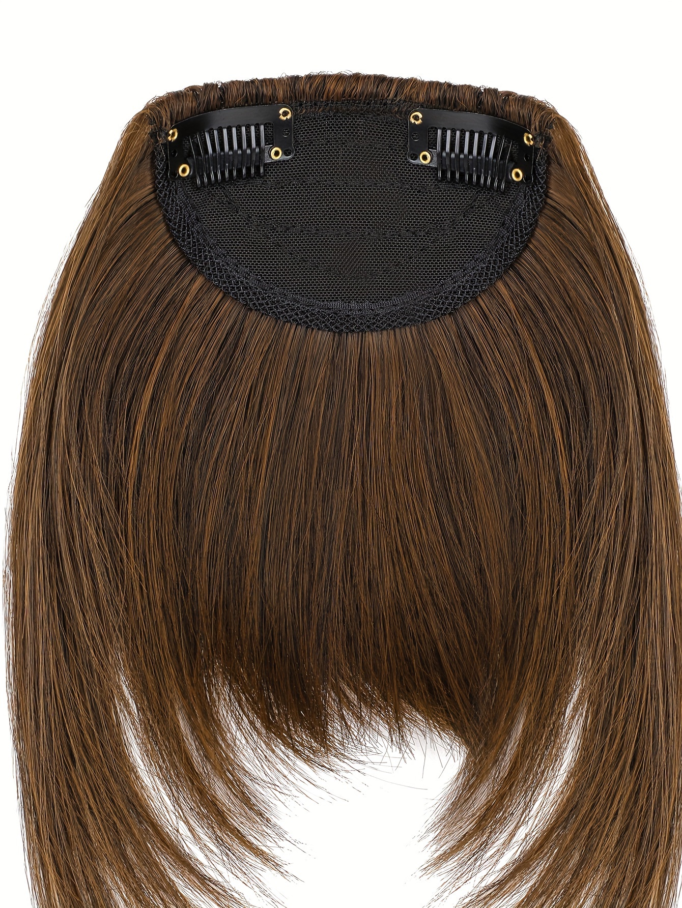 synthetic wig with 12 inch bangs on   suitable for daily   ladies details 14