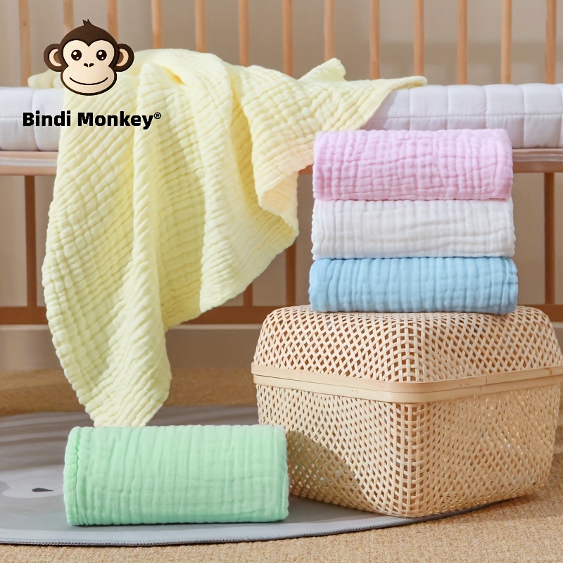 

Baby's Plain Color Cotton Gauze Bath Towel