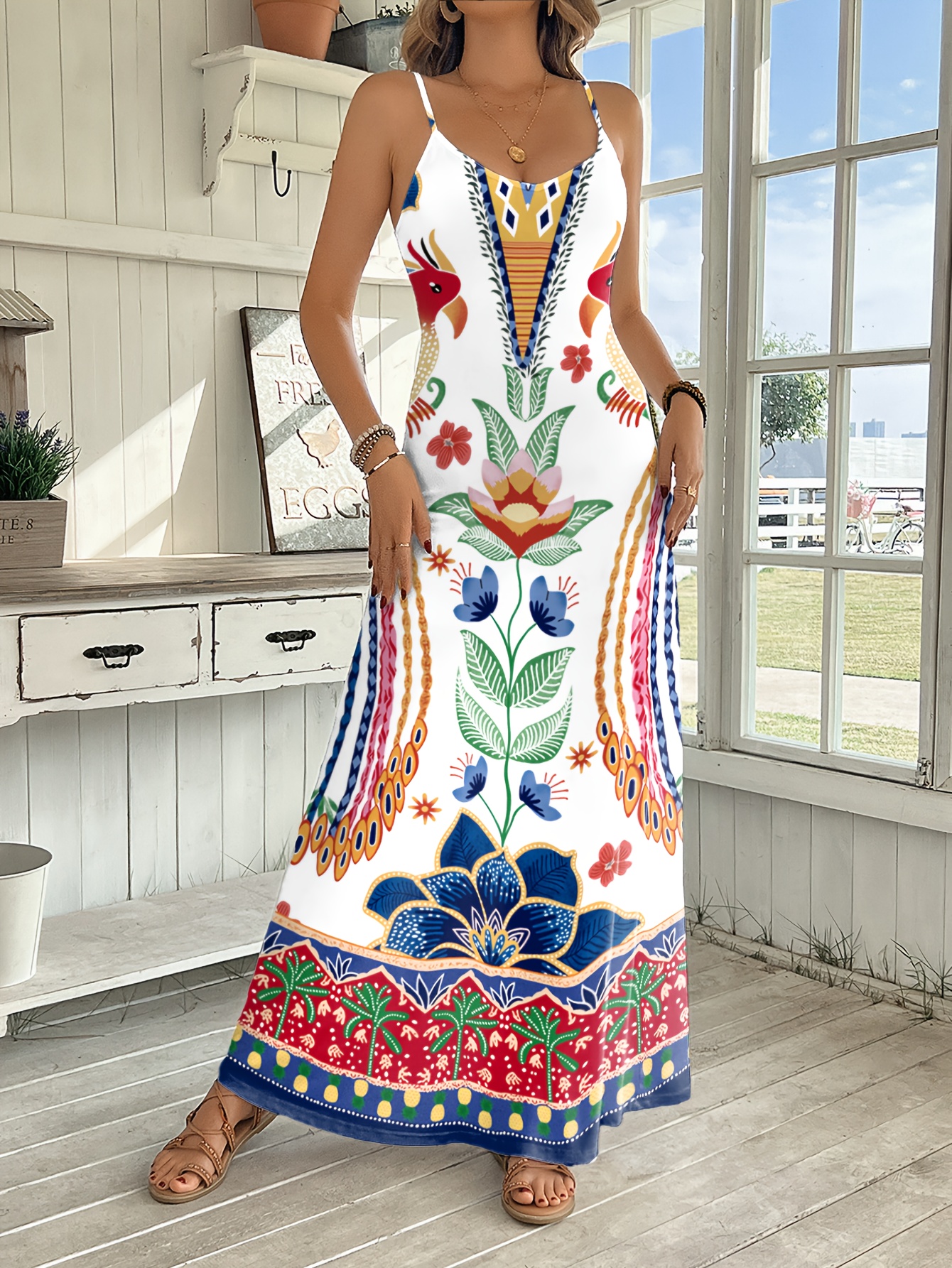 summer dresses long embroided Luxury Embroidery Long Evening Dress Garden Floral Vintage Formal Prom –  Bartolini main image 0