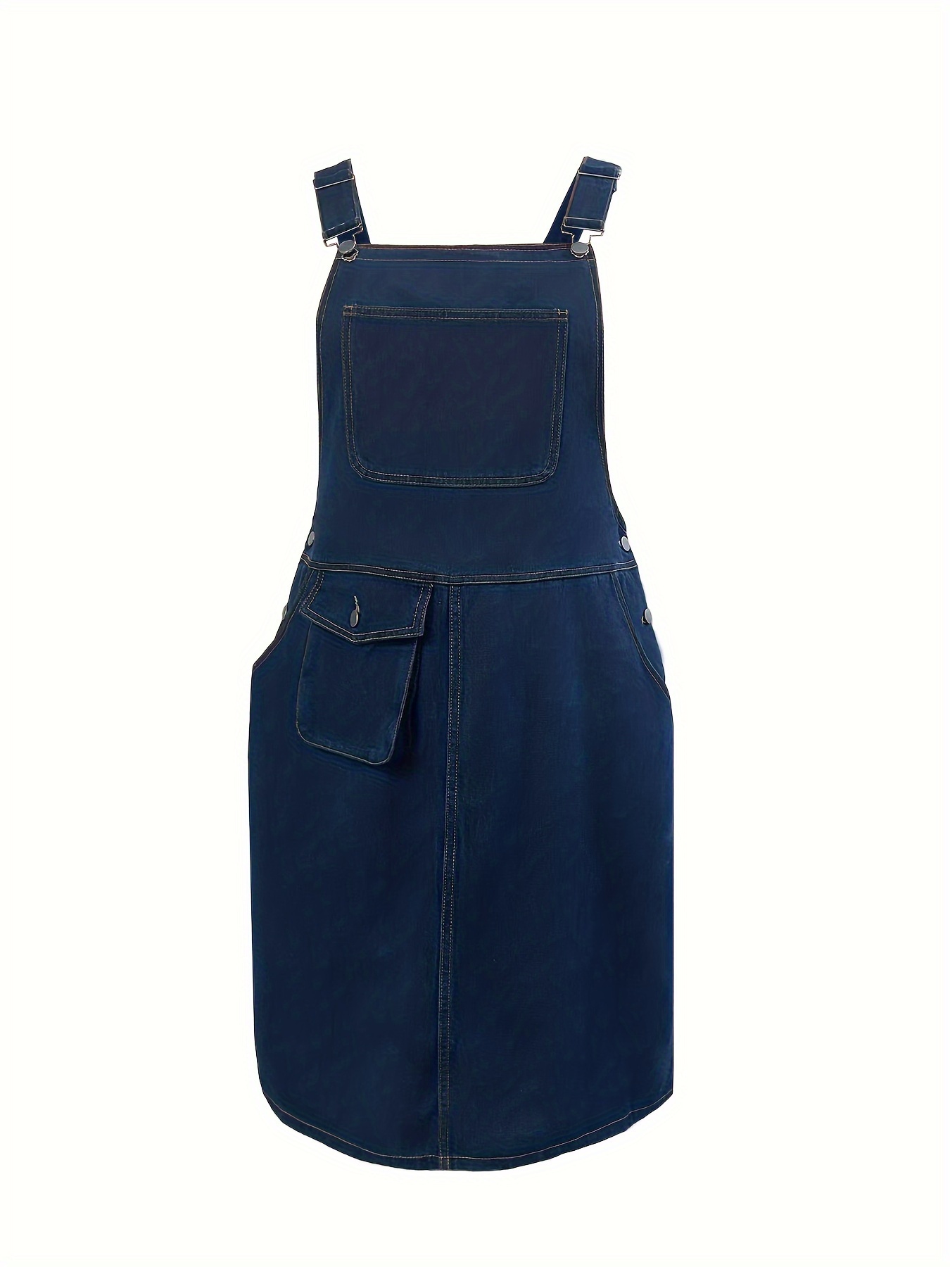 plus size denim overall dress women' clothing - Temu Mauritius