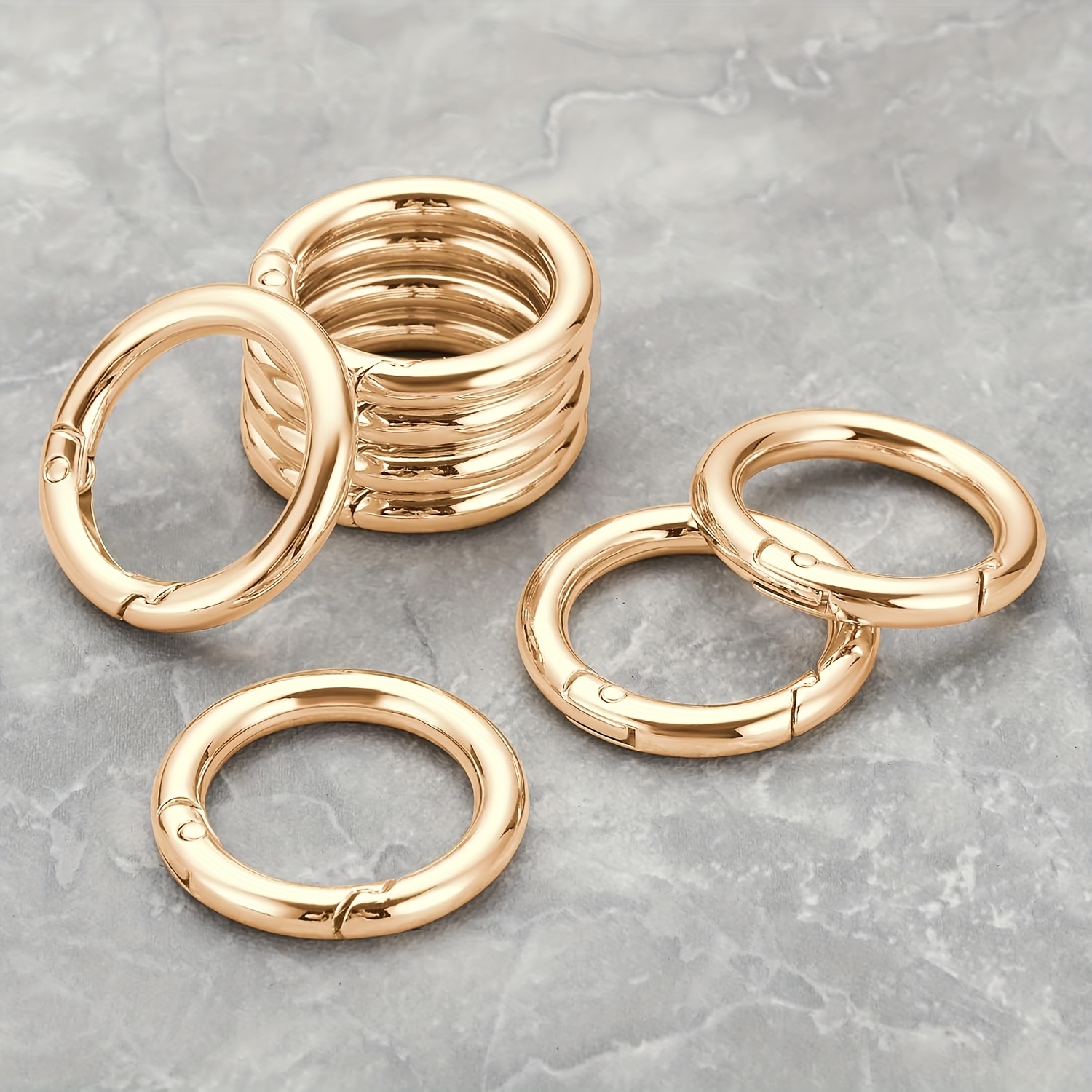 20pz accessori portachiavi anello a molla in metallo Temu Italy