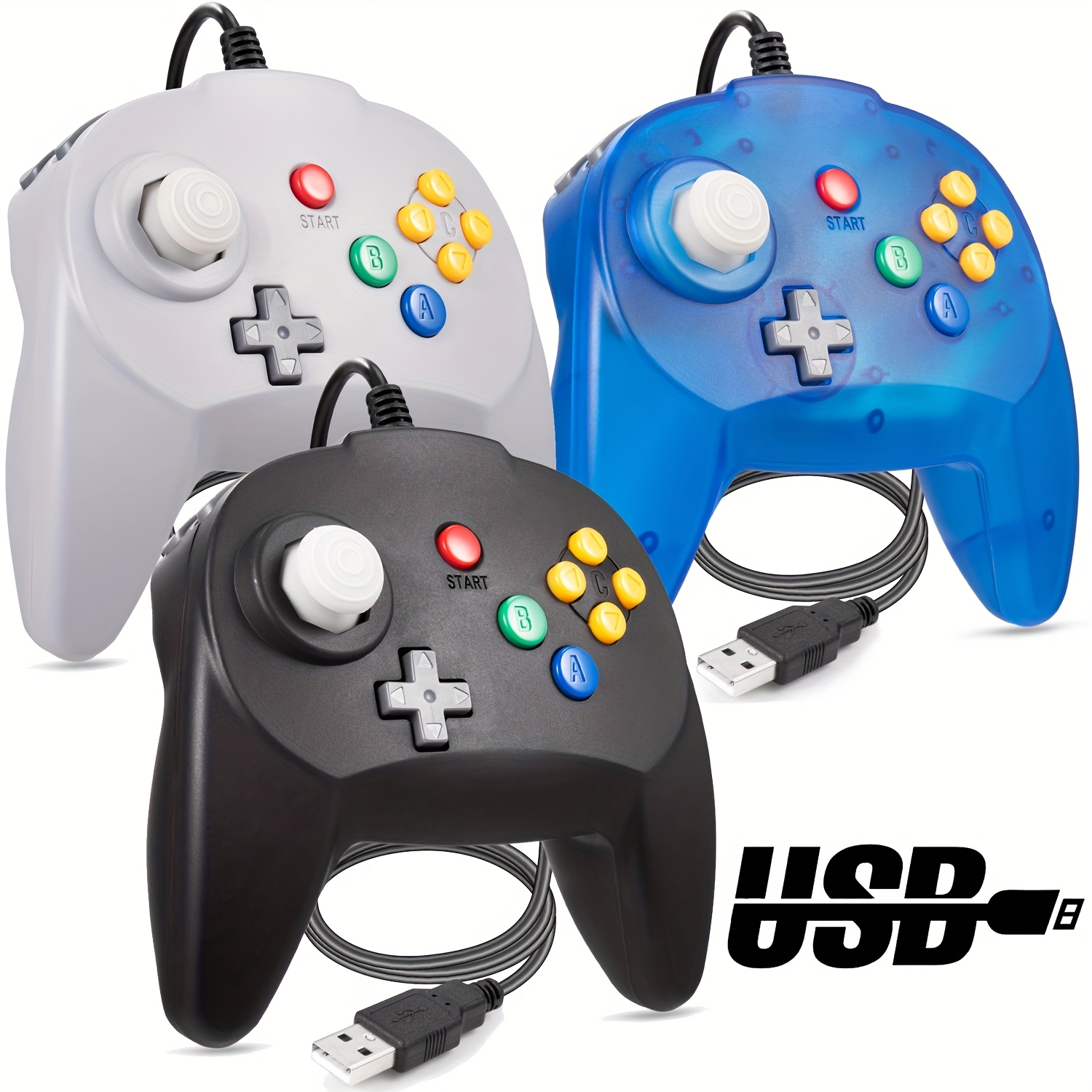 Tribute 64 Grey N64 Controller Retro Bit Tribute 64 Wireless