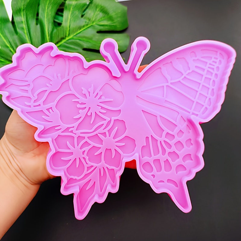 

1pc 21cm Butterfly Cup Pad With Dripping Glue Mold Diy Butterfly Tea Cup Pad Coffee Pad Coaster Silicone Mold For Home Desktop Decoration