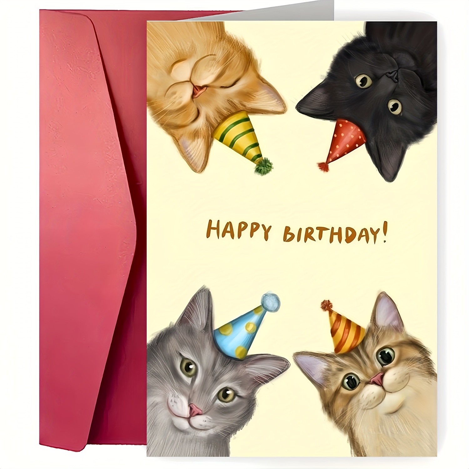 Birthday Greeting: Humorous Cat Picture Card - Perfect For , Ideal For Cat Lovers, , Suitable For Anyone