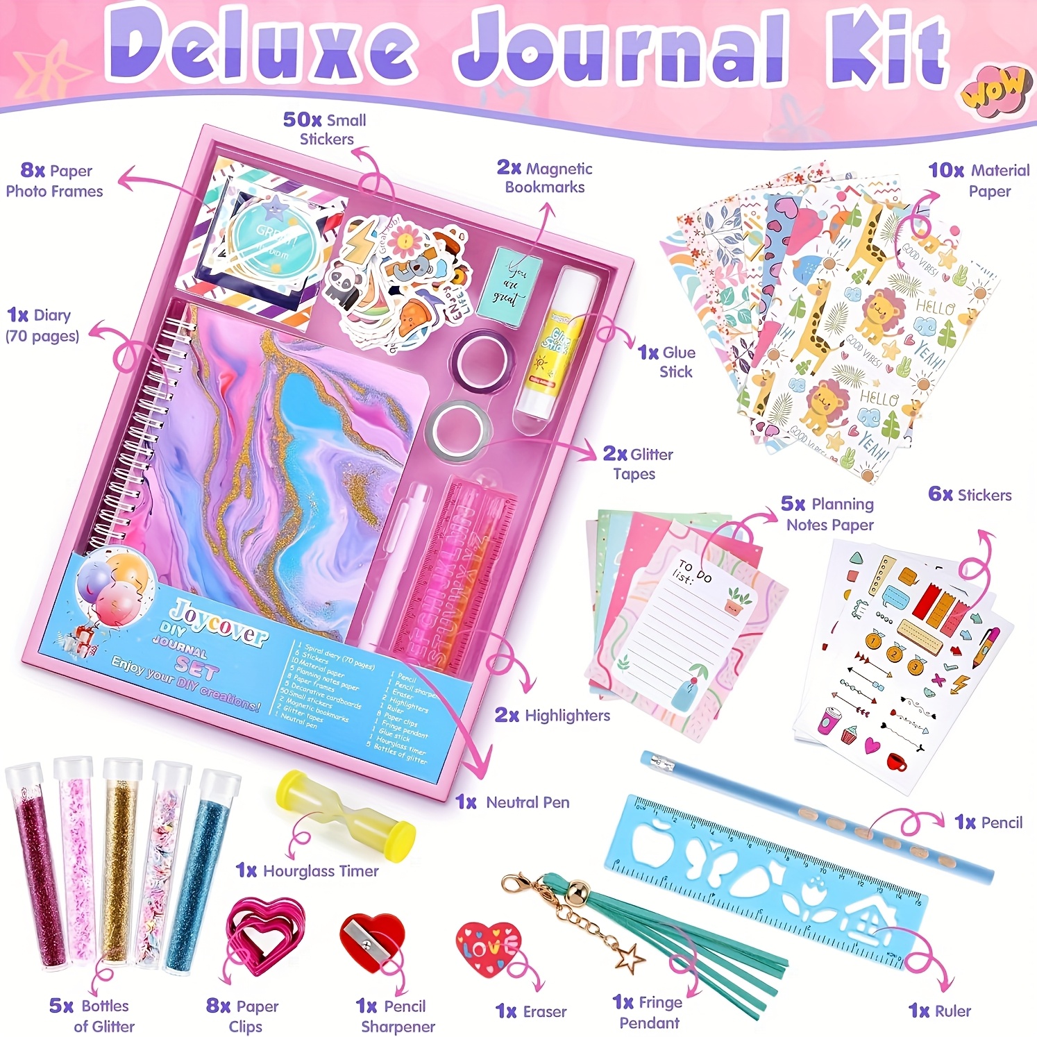 

Journaling & Kit 8-12 - Diy Set , Purple - Christmas For