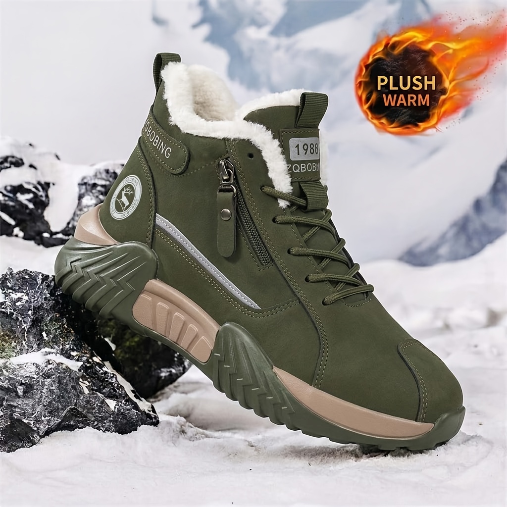 TEMU Women's Outdoor Snow Boots. Comfortable Lining. Wear-resistant With . Comfortable. Lightweight. Suitable For . Warm. Suitable For Outdoor Use