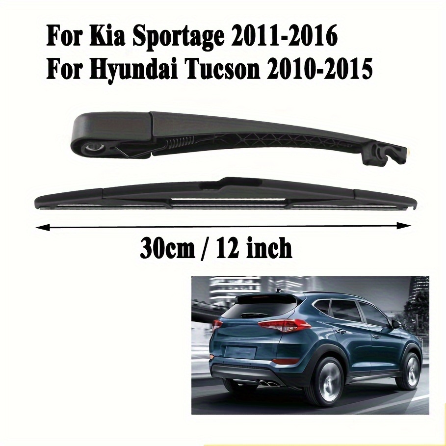 12 In Rear Wiper Blade Rear Wiper Arm Blade Set For Hyundai Tucson 2010-2015 & Kia Sportage 2011-2016 Hyundai Elantra Rear Wiper Blade - Foto 3