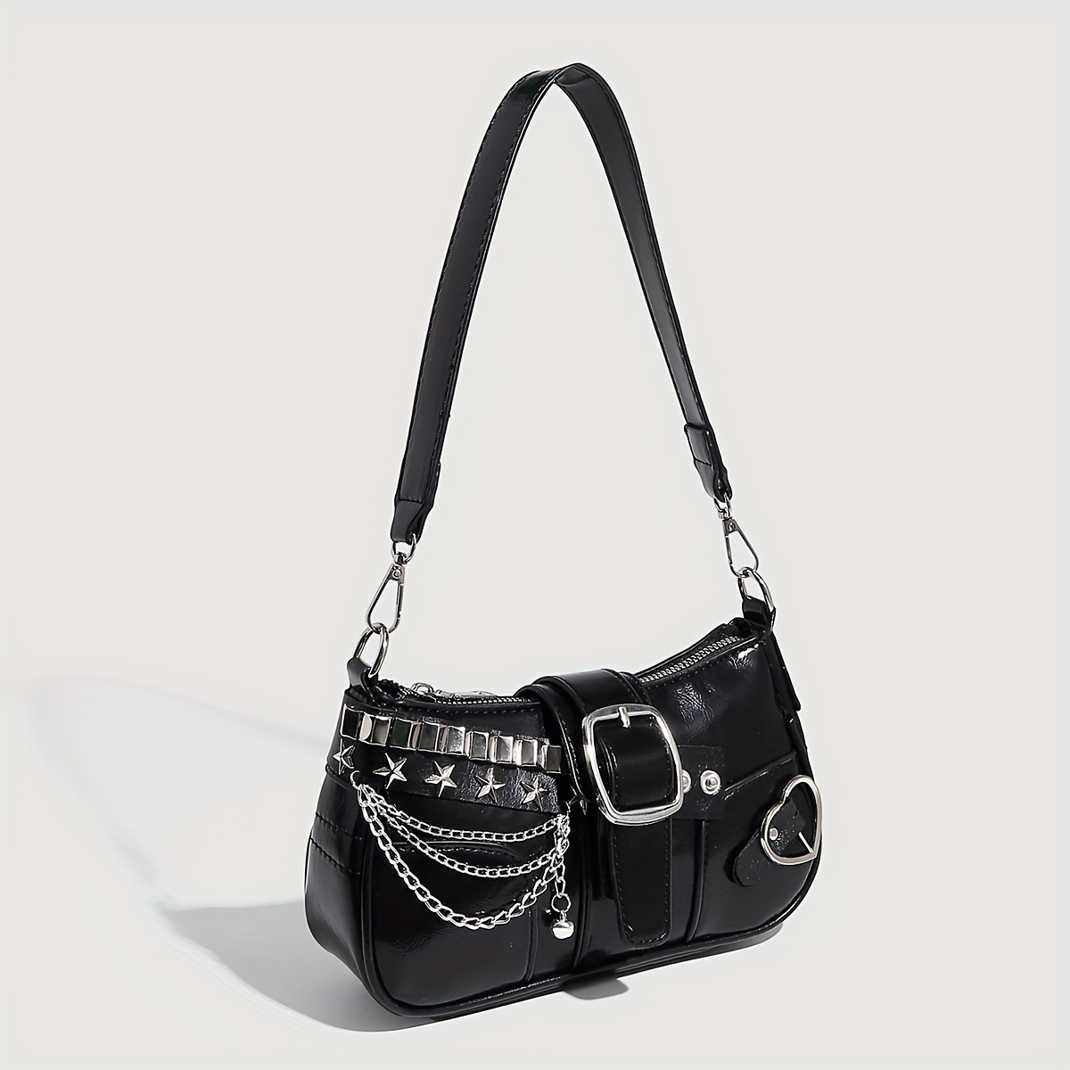 y2k black mini bag a bow lace trendy chain mini bag y2k - Temu 