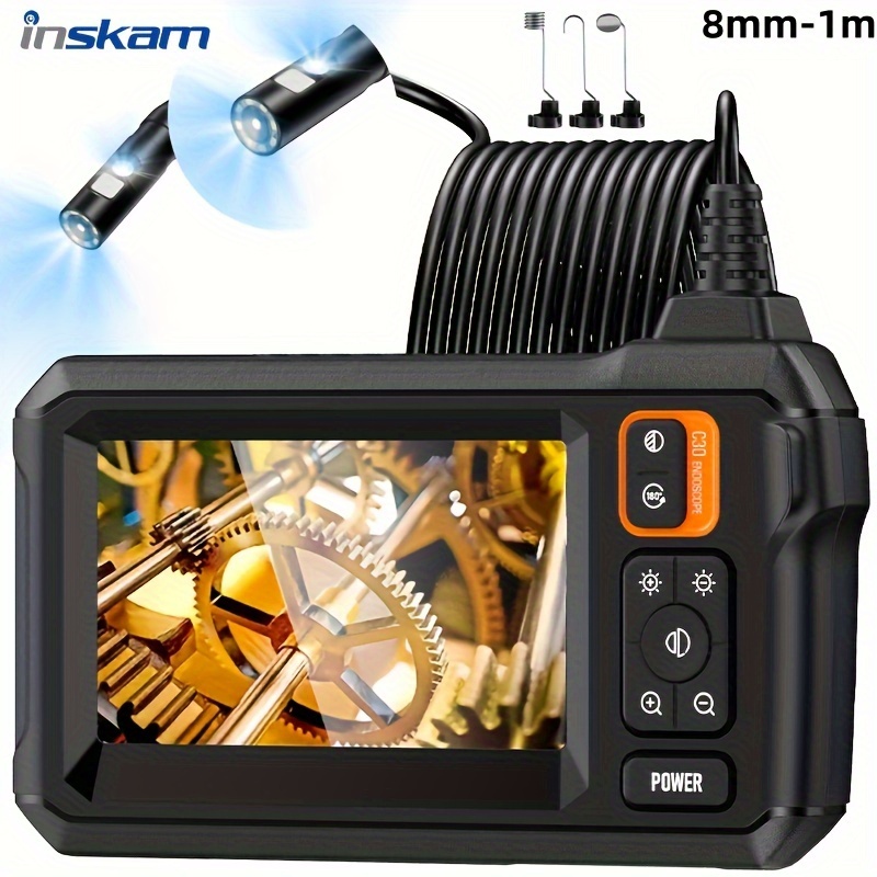 3,9 Mm Objektiv 720p HD Endoskop Kamera 5m – Wasserdicht, 3,9 Mm, Mit 6 LEDs, Für Handy & PC (USB-C/Micro) Endoskop Für Android Und Windows