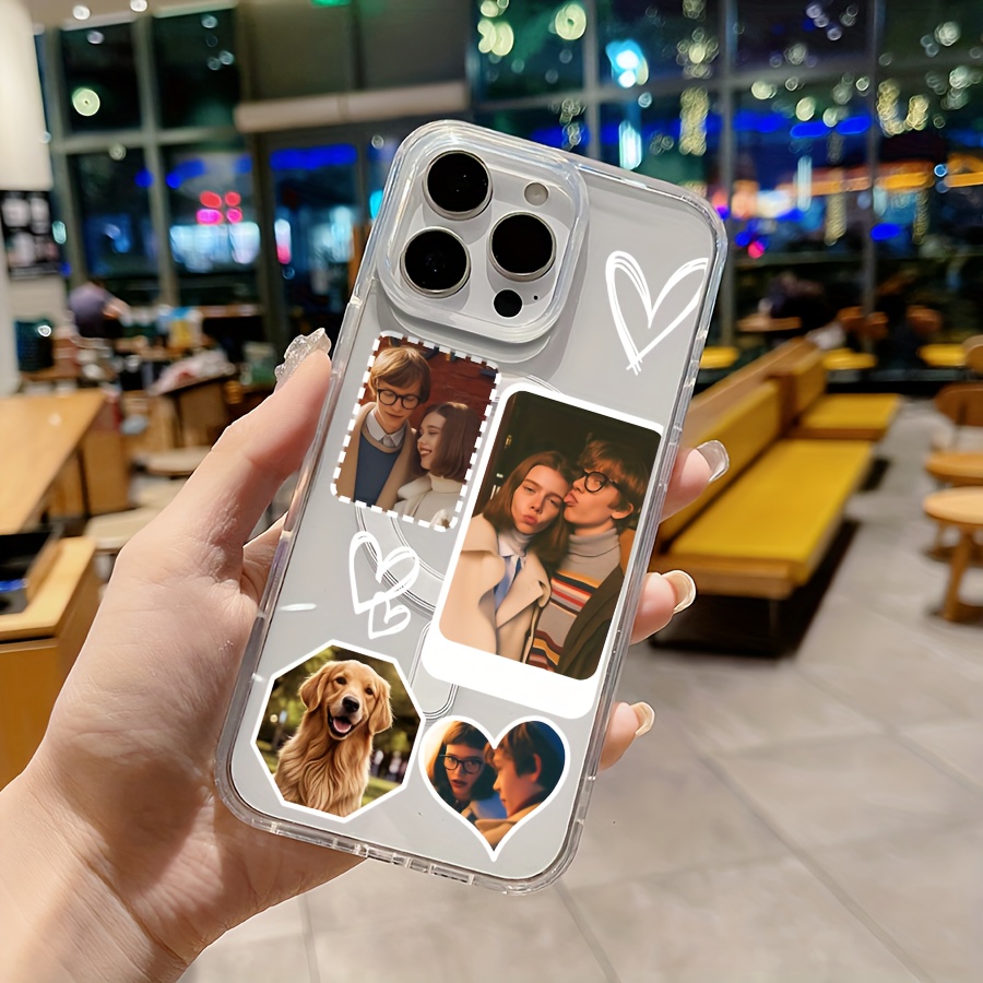 Custom Photo Phone Case - Premium Magnetic Silicone Cellphone Cover for iPhone 16 Pro Max/ 15 Plus/ 14/ 13/ 12/ 11, for Samsung S25 S24 S23 S22 S21 S20 Ultra Plus Couple Holding Hands Design for Lovers, Birthdays, Anniversaries & Family