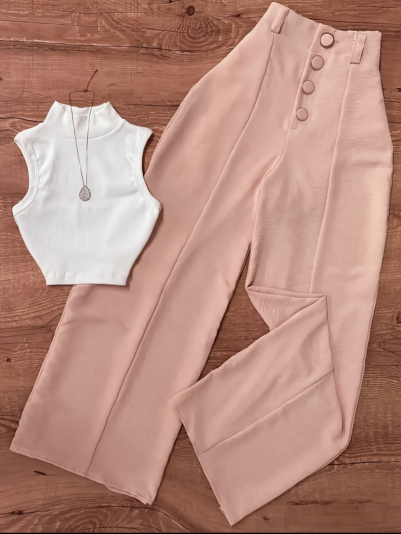 victoria high waisted dress pants taupe Beige Suit With Tailored Hourglass Blazer And Slim Fit Trousers